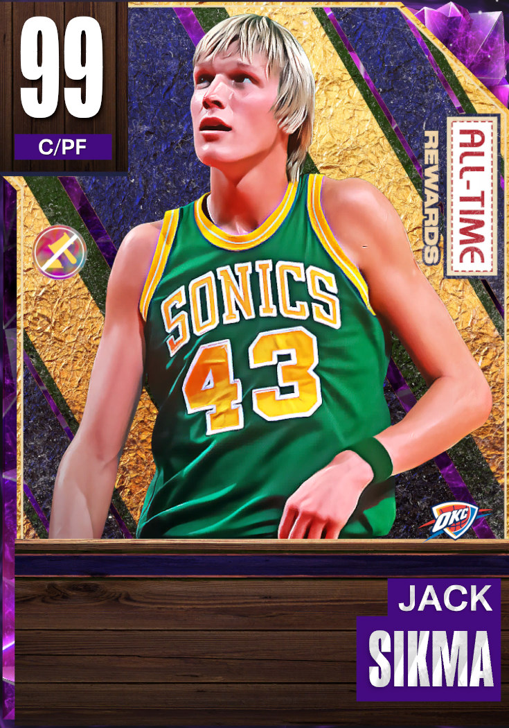 NBA SuperSonics 43 Jack Sikma Green Men Jersey