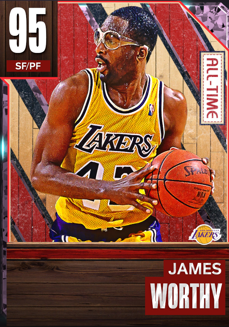 NBA 2K23  2KDB Pink Diamond James Worthy (96) Complete Stats