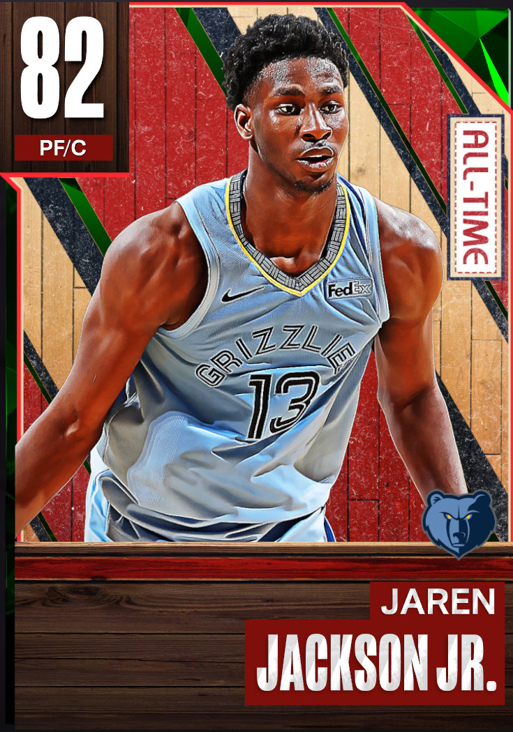 NBA 2K22  2KDB Emerald Jaren Jackson Jr. (81) Complete Stats