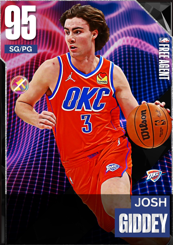 NBA 2K22  2KDB Amethyst Josh Giddey (91) Complete Stats
