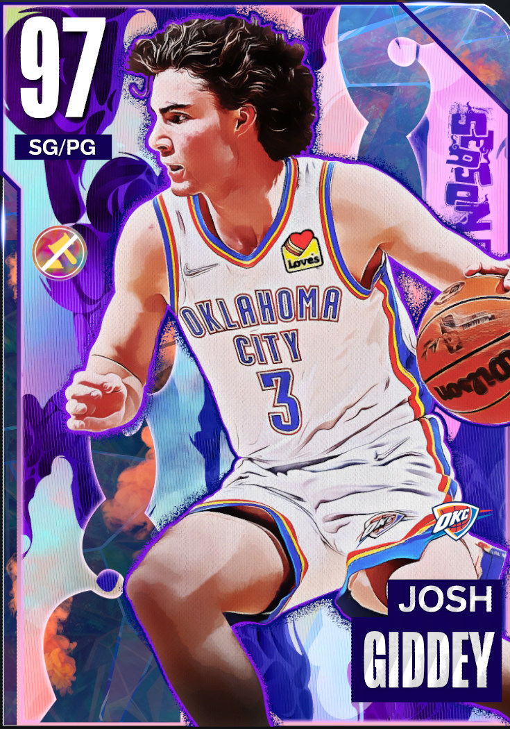 NBA 2K23  2KDB Free Agent Josh Giddey (95) Complete Stats