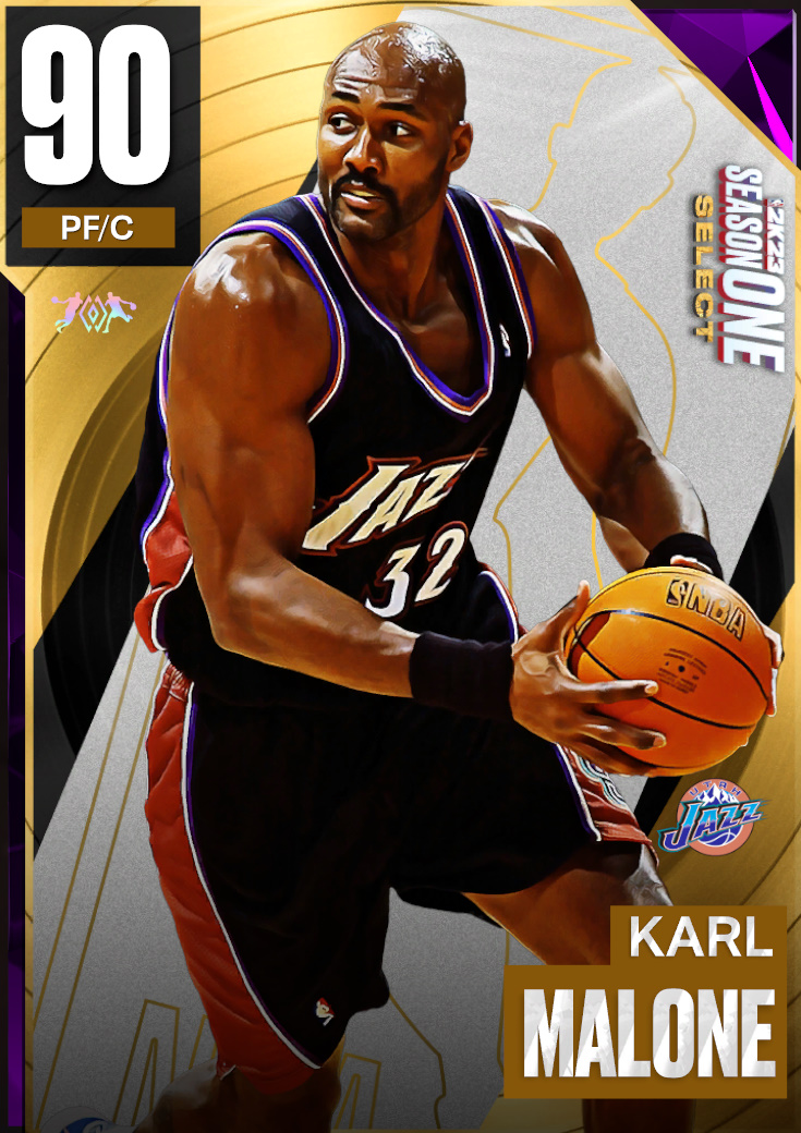 NBA 2K23 | 2KDB Amethyst Karl Malone (90) Complete Stats