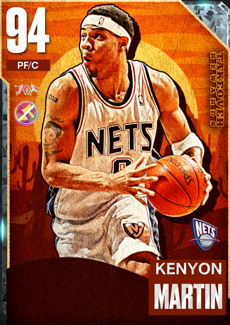 NBA 2K20  2KDB Amethyst Kenyon Martin (92) Complete Stats