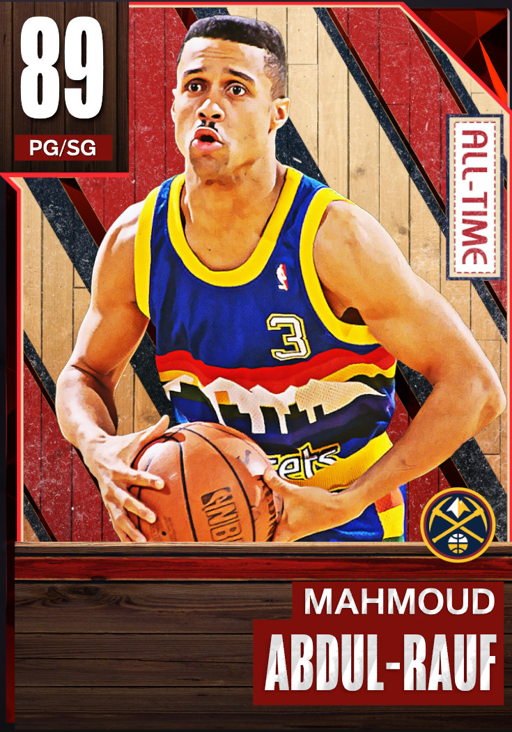 NBA 2K22  2KDB Amethyst Mahmoud Abdul-Rauf (91) Complete Stats