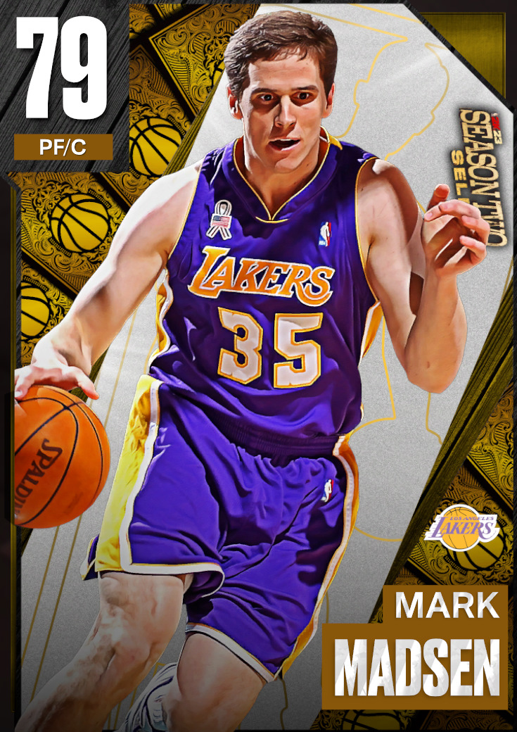 NBA 2K23  2KDB Gold Mark Madsen (79) Complete Stats