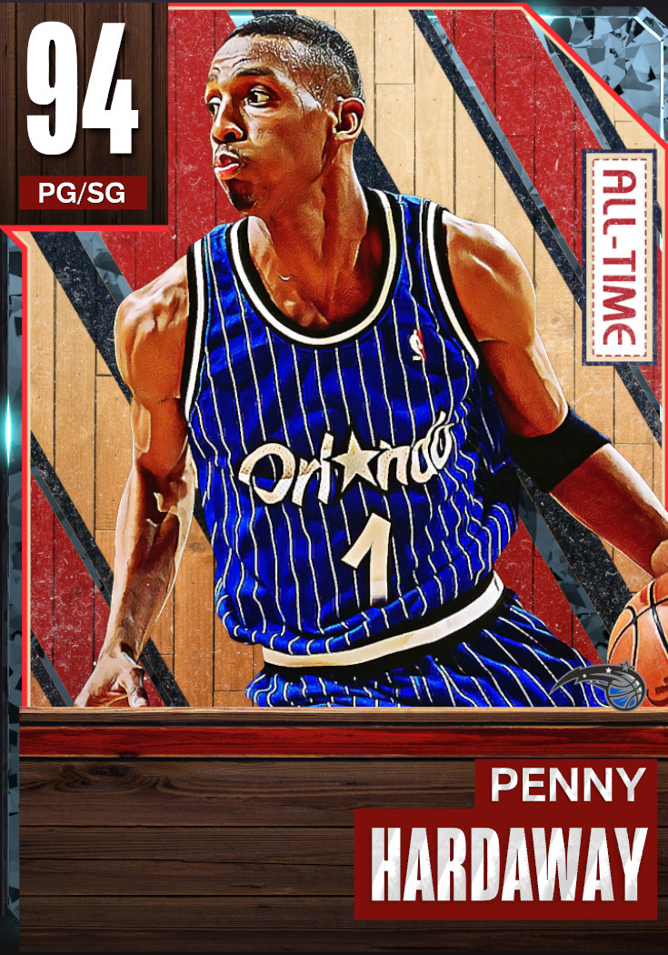 NBA 2K23  2KDB Pink Diamond Penny Hardaway (95) Complete Stats