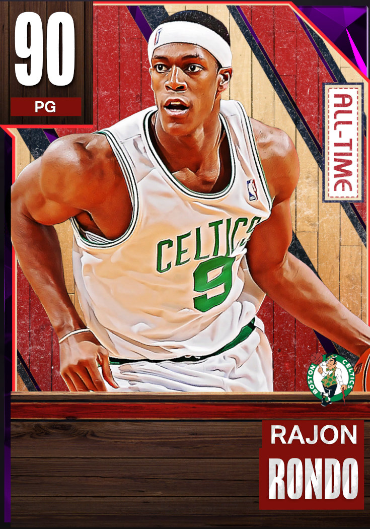 NBA 2K22  2KDB Gold Rajon Rondo (75) Complete Stats