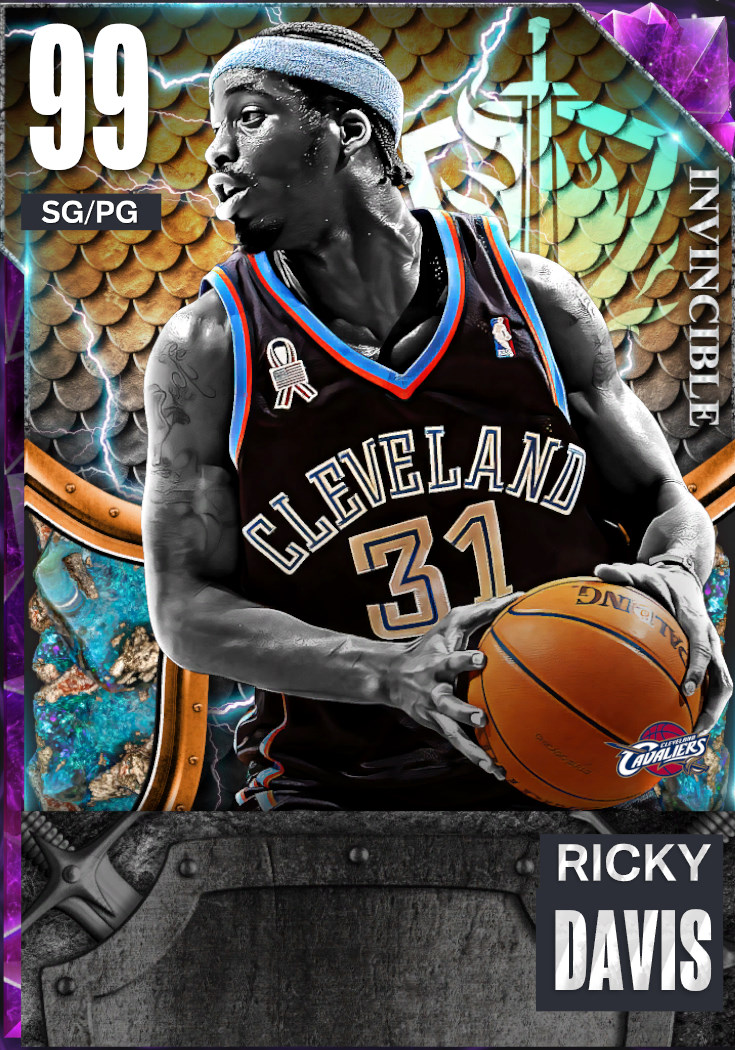 NBA 2K23  2KDB Pink Diamond Ricky Davis (95) Complete Stats