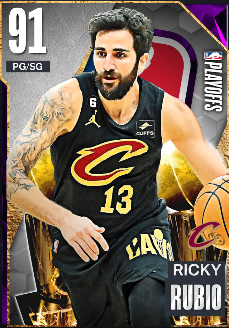 NBA 2K22  2KDB Gold Ricky Rubio (75) Complete Stats