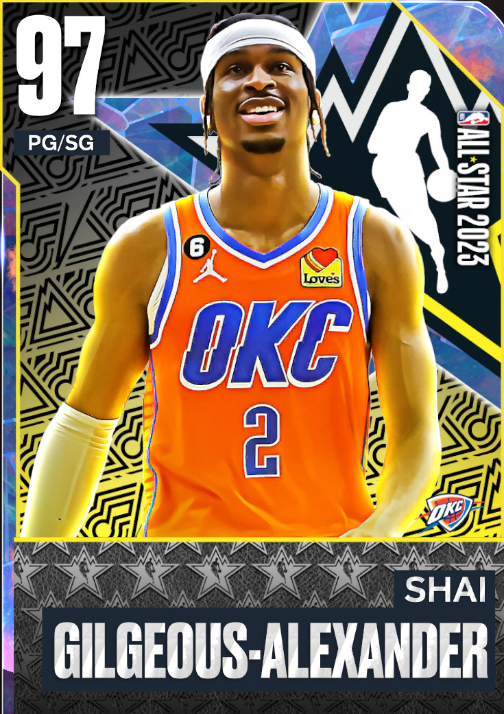 NBA 2K23  2KDB Galaxy Opal Shai Gilgeous-Alexander (97) Complete
