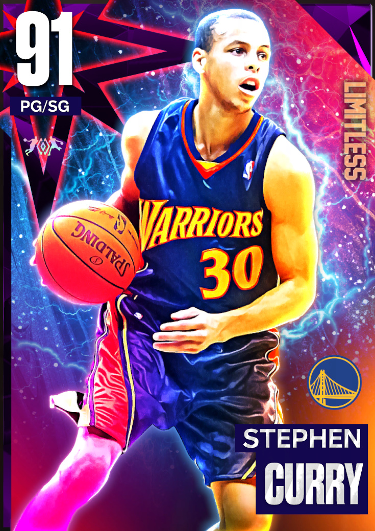 NBA 2K23  2KDB Amethyst Stephen Curry (90) Complete Stats
