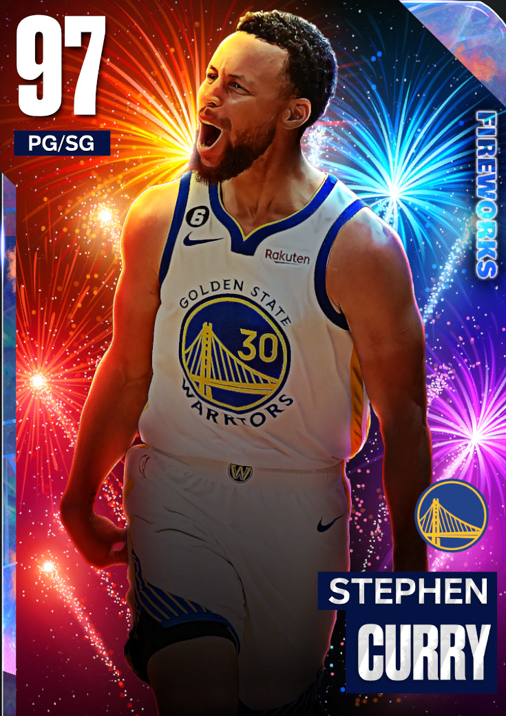 NBA 2K23  2KDB Galaxy Opal Stephen Curry (98) Complete Stats