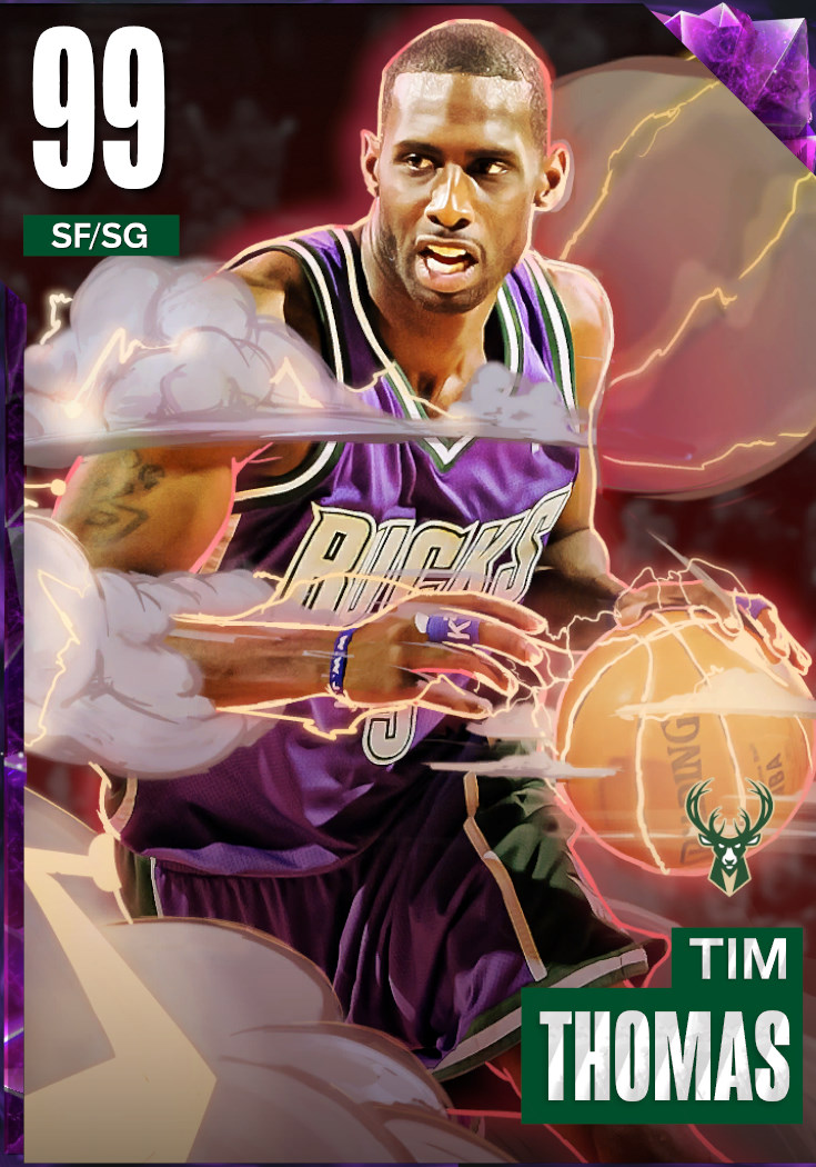 NBA 2K23  2KDB Pink Diamond Tim Thomas (96) Complete Stats