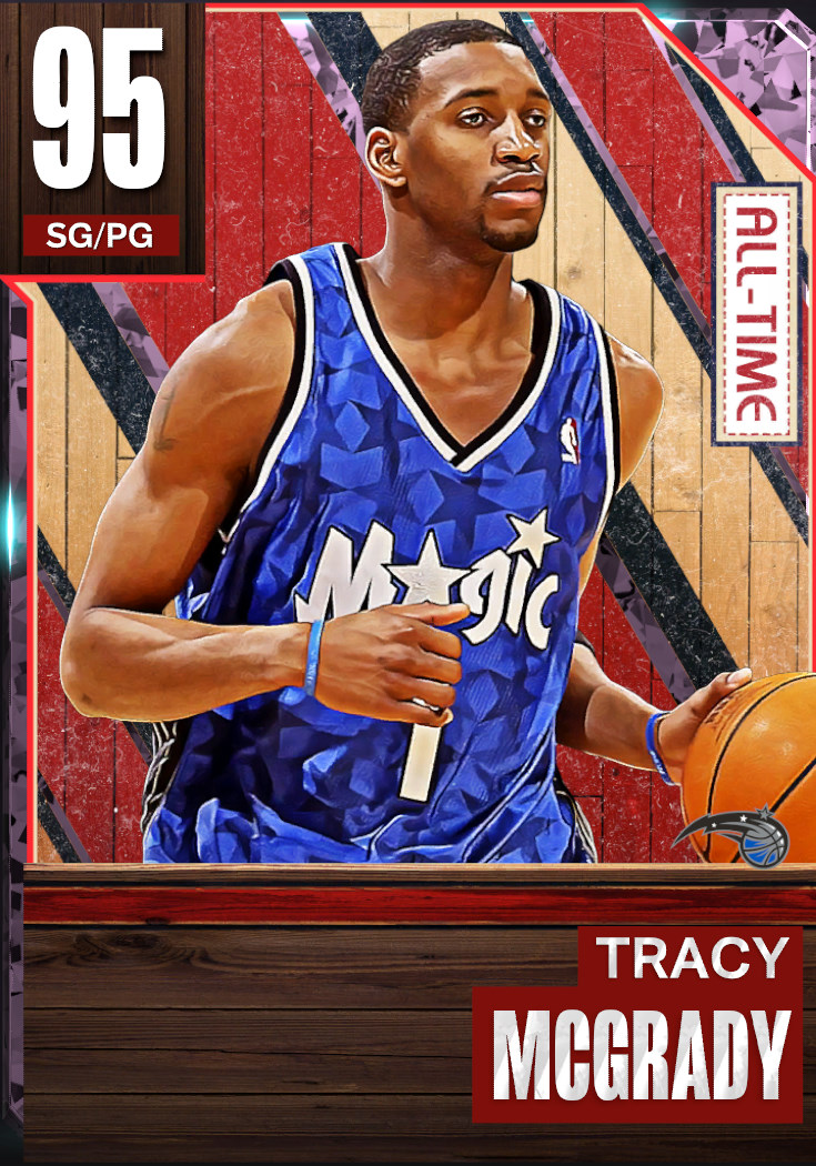 NBA 2K23  2KDB Pink Diamond Tracy McGrady (95) Complete Stats