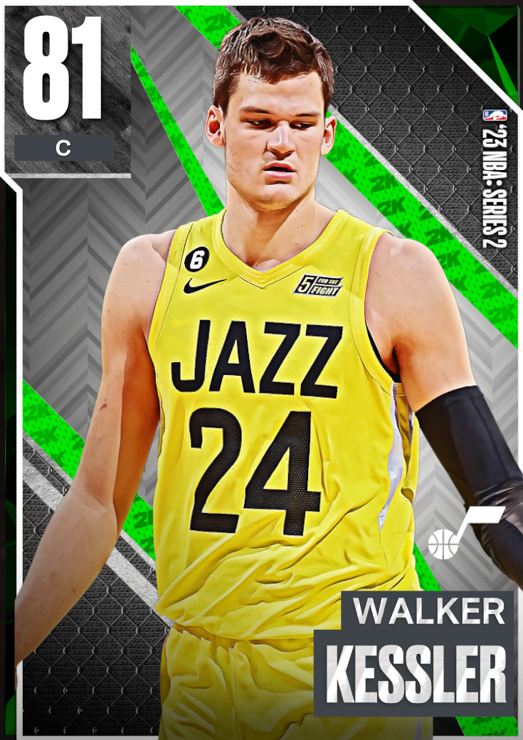NBA 2K24  2KDB Gold Walker Kessler (77) Complete Stats