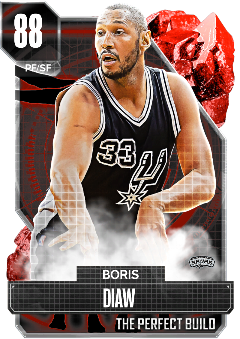 NBA 2K22  2KDB Gold Boris Diaw (77) Complete Stats