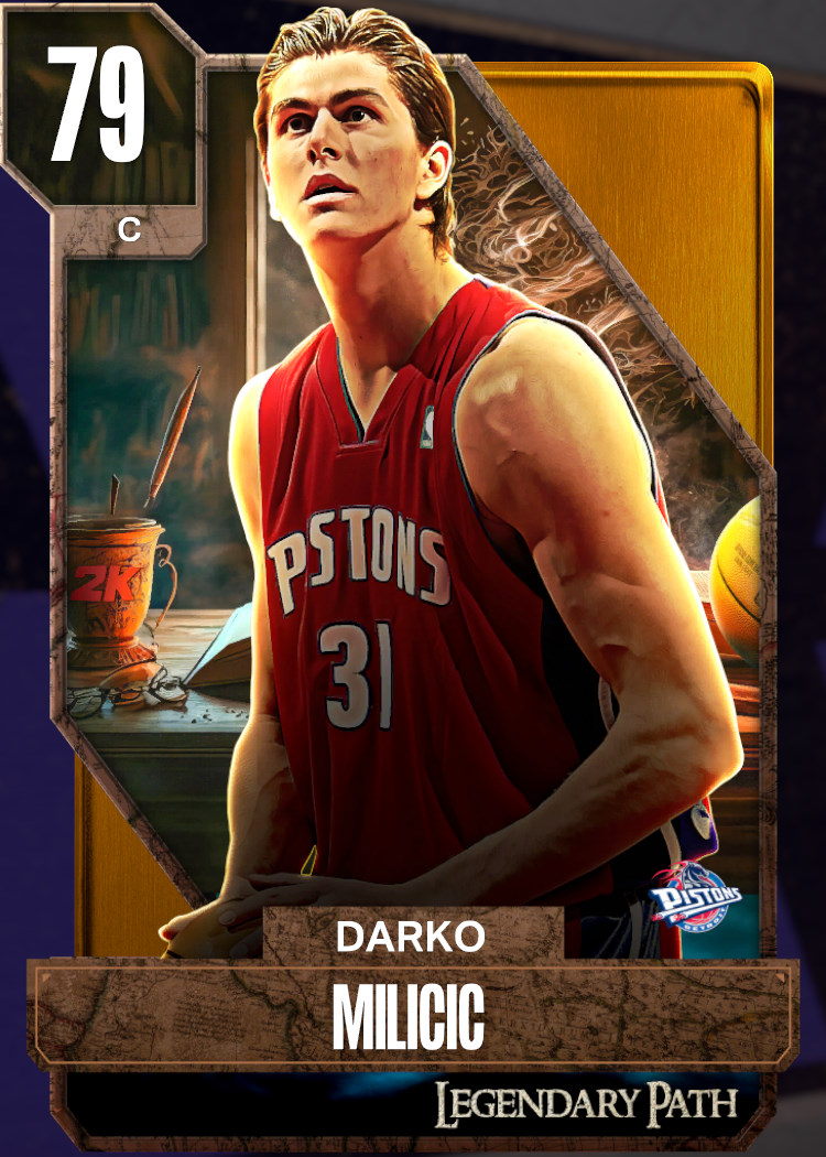 NBA 2K23  2KDB Gold Darko Milicic (79) Complete Stats