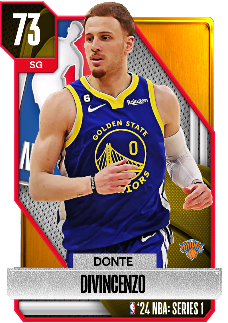 NBA 2K21  2KDB Gold Donte DiVincenzo (77) Complete Stats