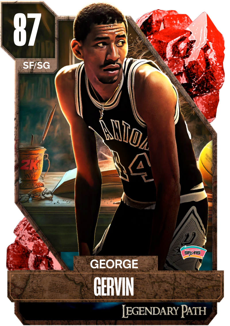NBA 2K24 | 2KDB Ruby George Gervin (87) Complete Stats