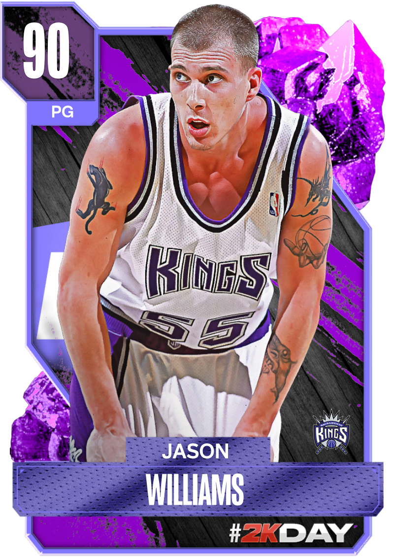 Kings guard Jason Williams makes the pass instead of taking the