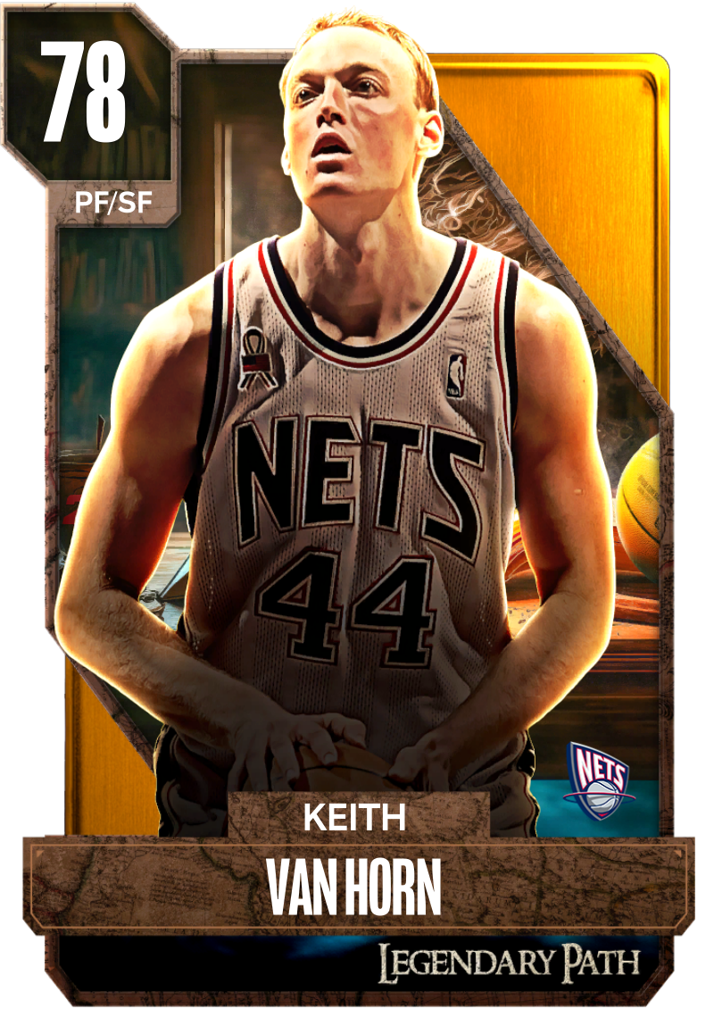 NBA 2K22  2KDB Gold Keith Van Horn (76) Complete Stats