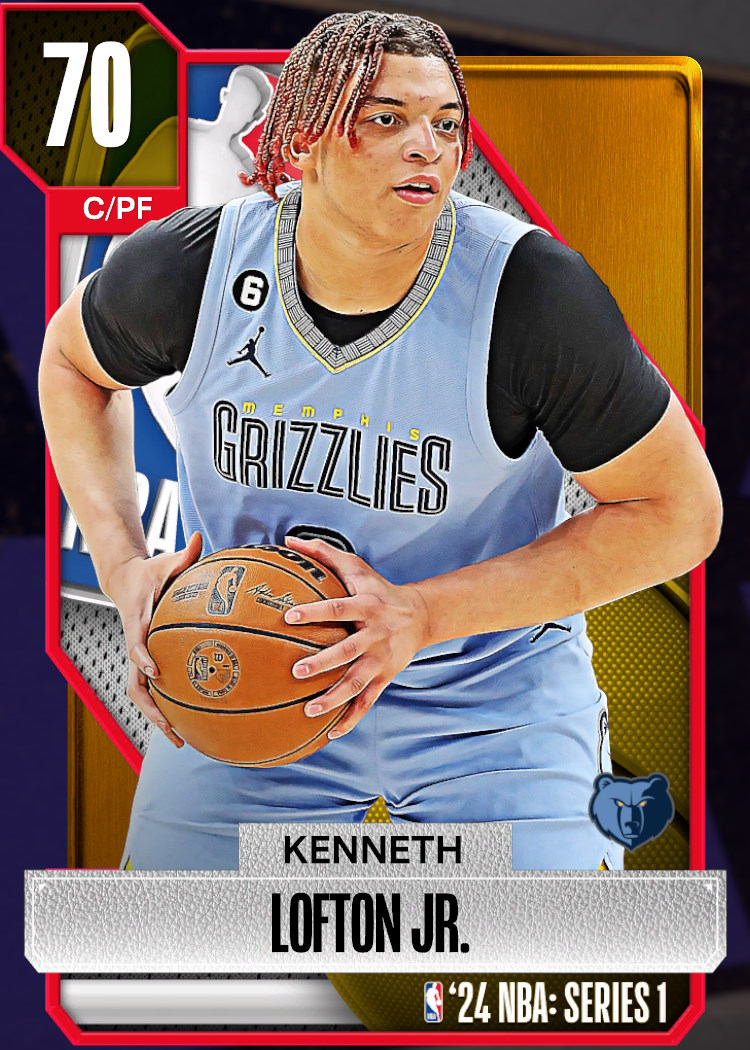 Kenneth Lofton Jr. NBA 2K24 Rating (Current Memphis Grizzlies)