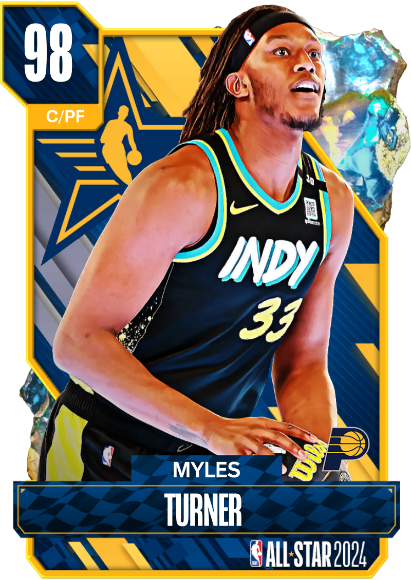 NBA 2K24 | 2KDB Galaxy Opal Myles Turner (98) Complete Stats