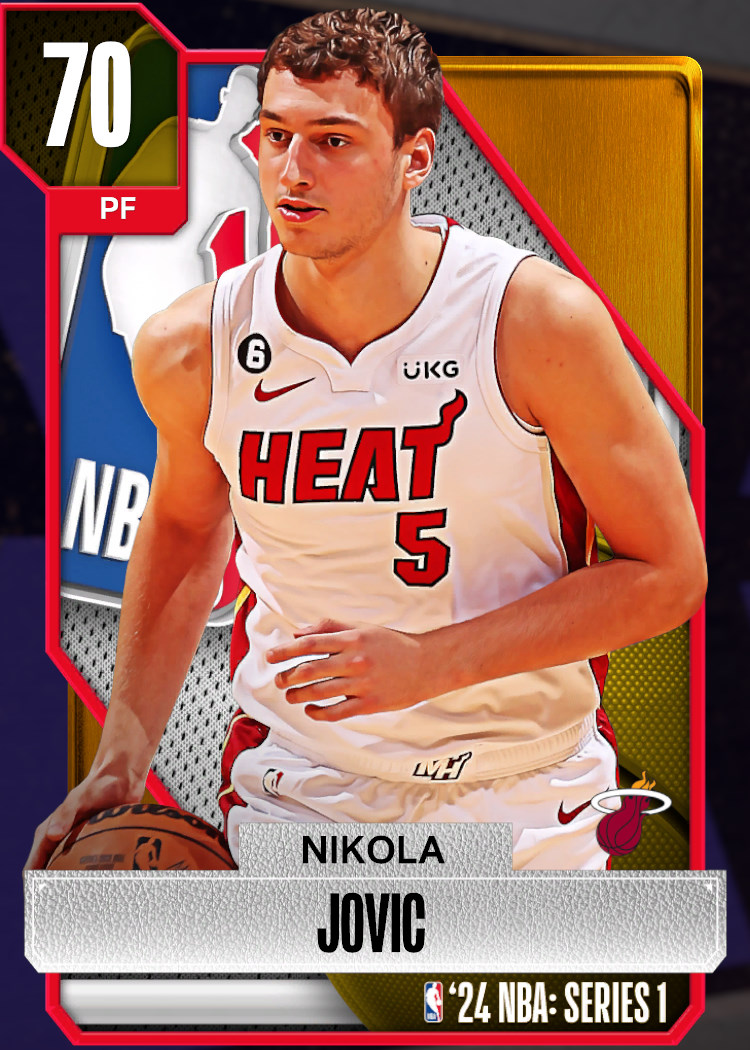 NBA 2K24  2KDB Gold Nikola Jovic (70) Complete Stats