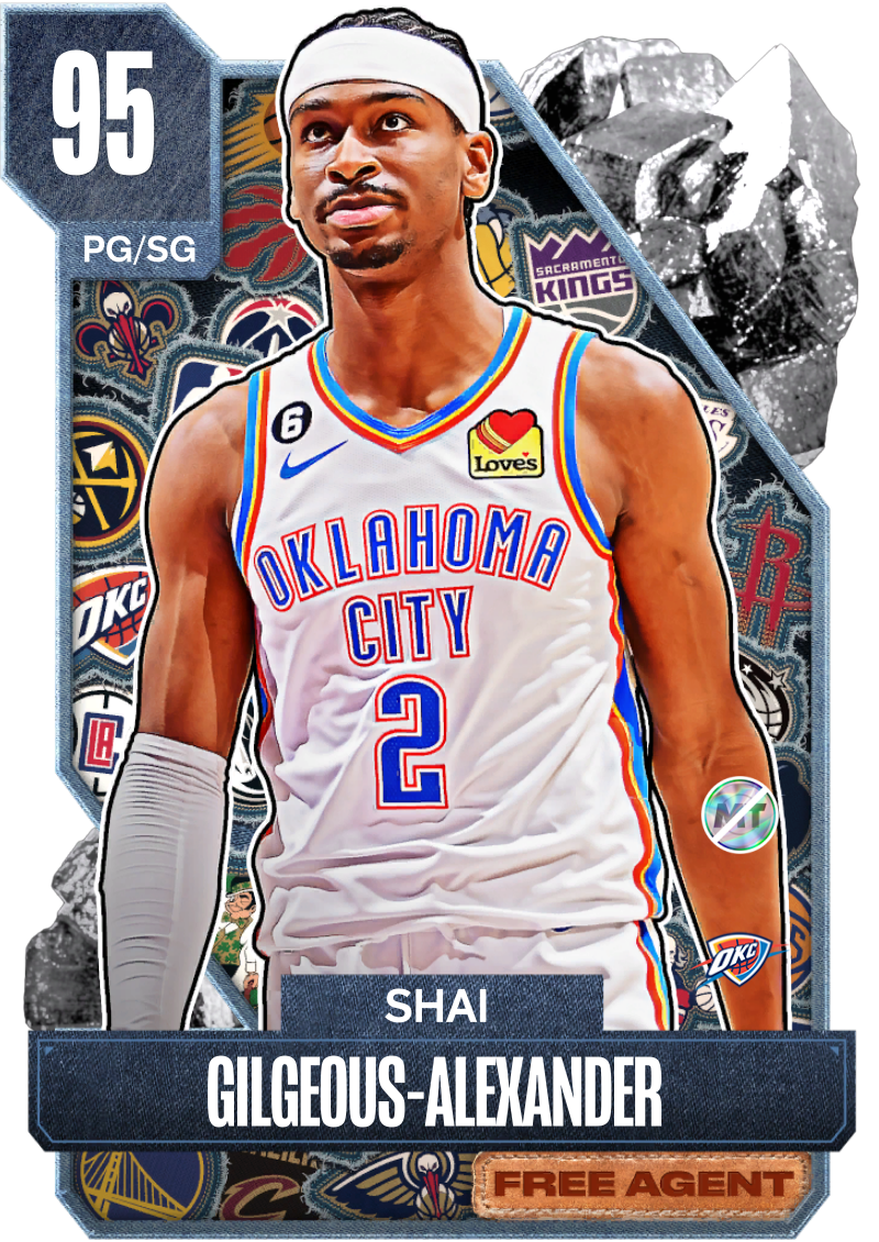 NBA 2K23  2KDB Galaxy Opal Shai Gilgeous-Alexander (97) Complete Stats