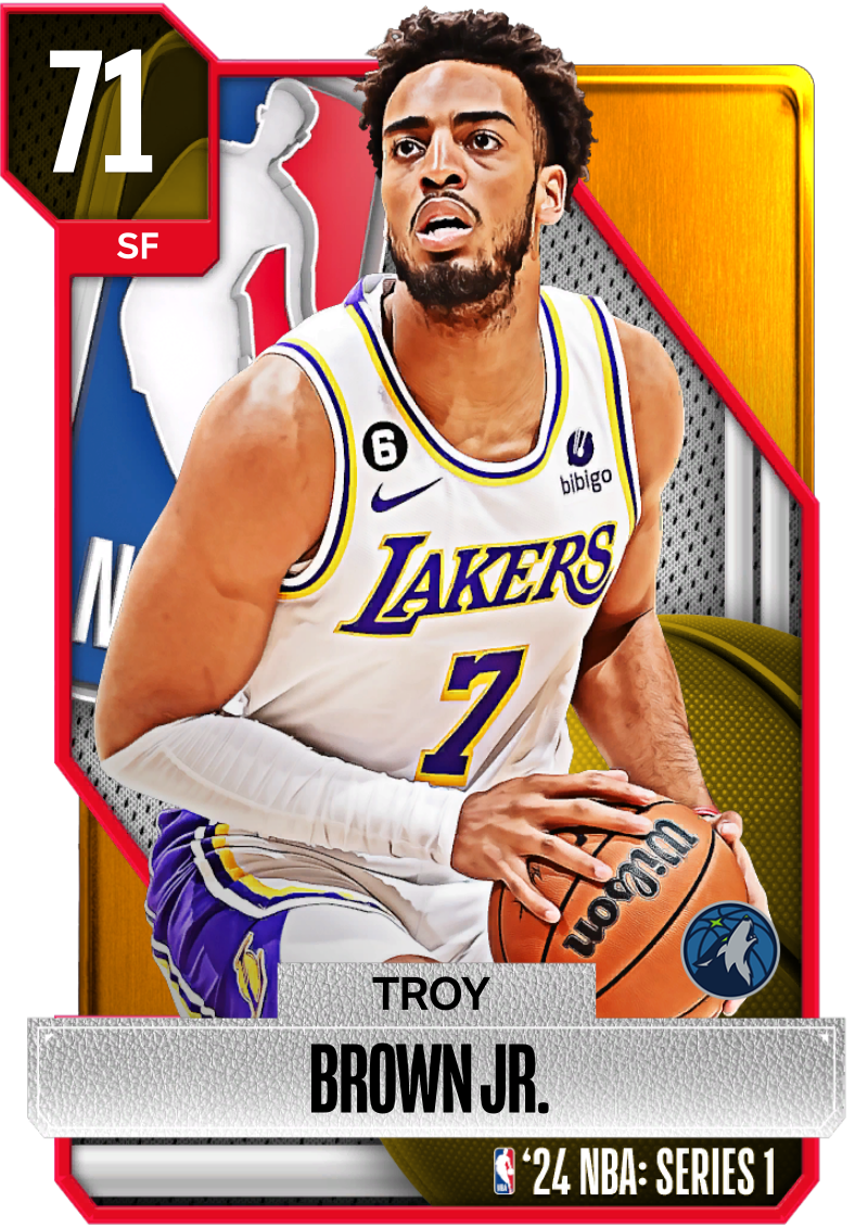 NBA 2K24 | 2KDB Gold Troy Brown Jr. (71) Complete Stats