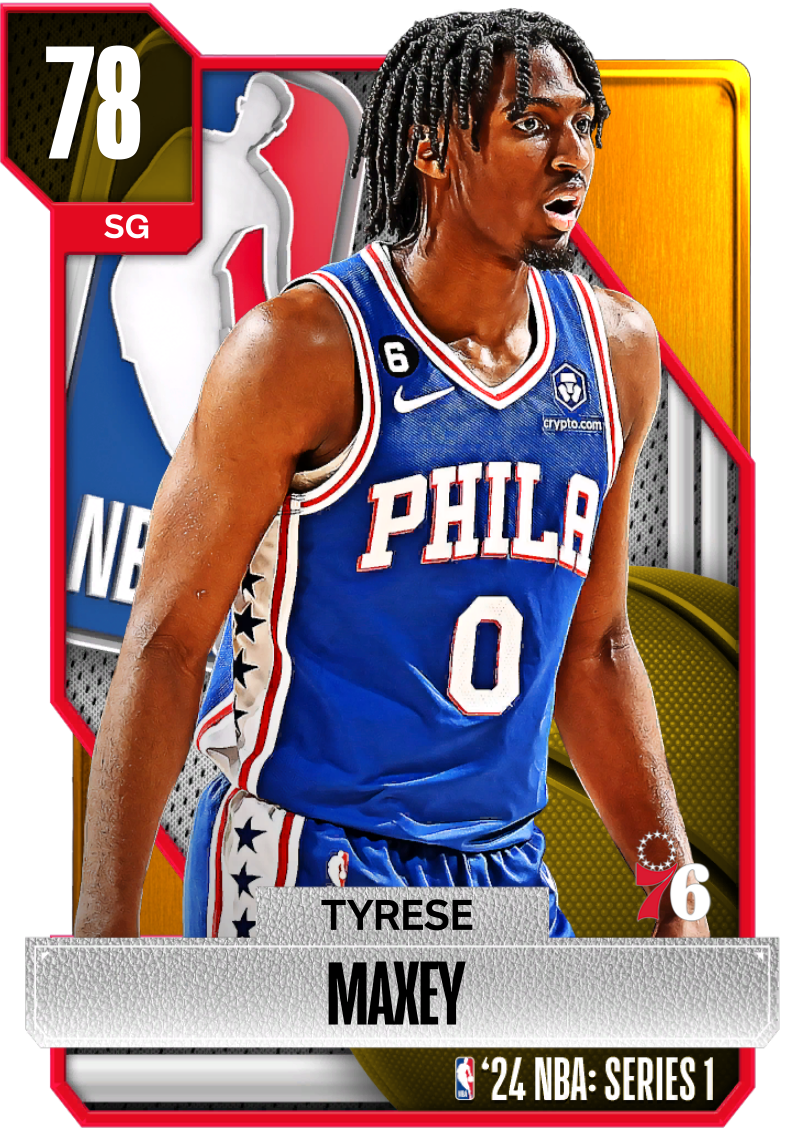 NBA 2K24 | 2KDB Gold Tyrese Maxey (78) Complete Stats