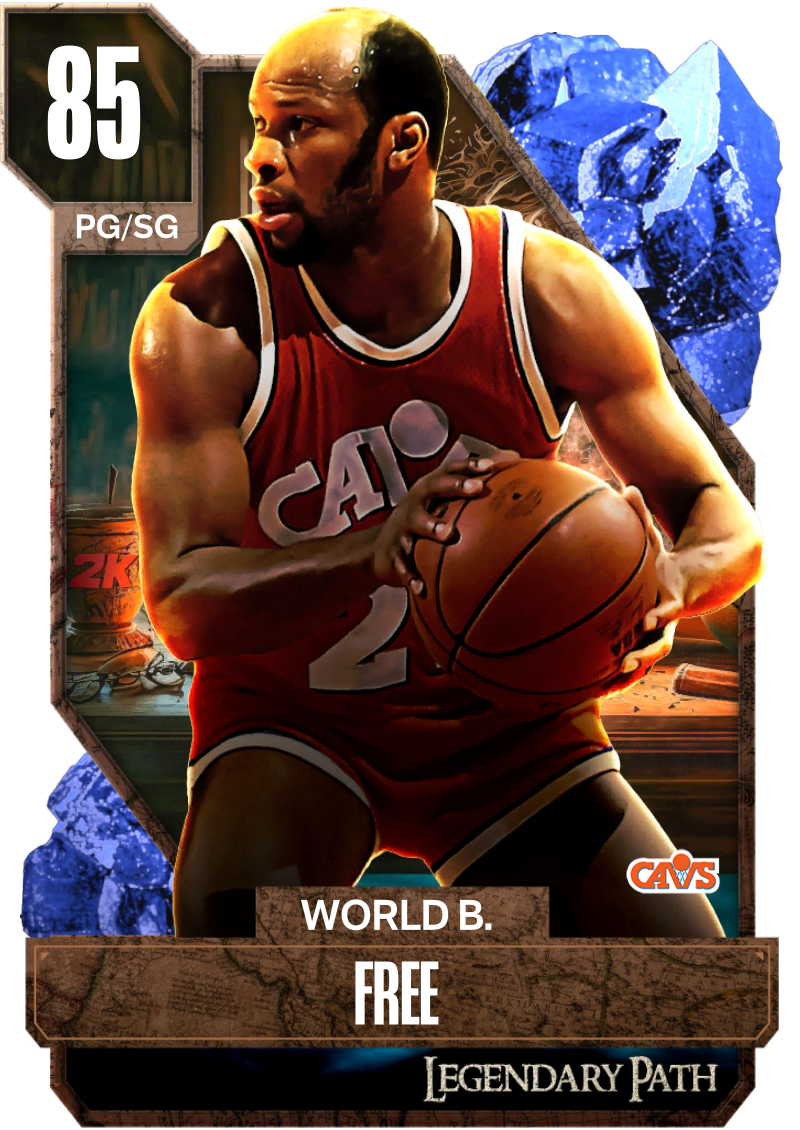 NBA 2K24  2KDB Sapphire World B. Free (85) Complete Stats