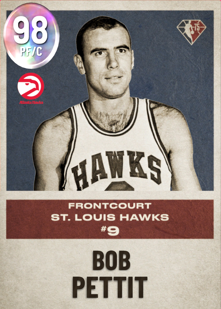 98 Bob Pettit | NBA 75th Anniversary